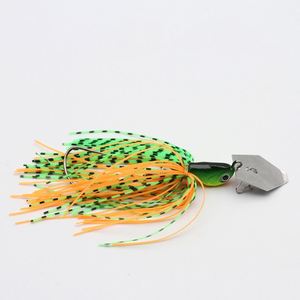 Señuelo de Silicona Impresa con Diseño de Falda de Chatterbait, 70mm 14g, Spinnerbait con Aspas para Acción en Aguas Medias, Pesca en Agua Salada y Dulce con Anzuelos - Product Image 4