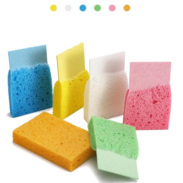 Newway-esponja de celulosa comprimida con agua, Pop Up, para limpieza de cocina