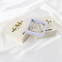 Boîte à bijoux en papier recyclable faite à la main avec logo personnalisé écologique pour collier, bagues - Bijoux de qualité
