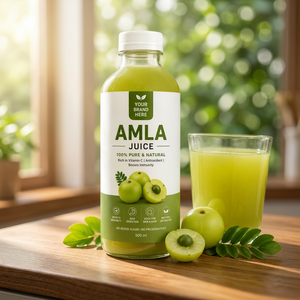 Jus d'Amla 500 ml, liquide oral, antioxydant naturel, soutien immunitaire, complément alimentaire à base de plantes avec des bienfaits pour la peau et les cheveux pour adultes - Product Image 1