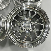 Jantes forgées 3 pièces style S77 de 15, 17, 18 pouces, polies, à déport profond, 18x9 11x11 5x120 5x115 pour Camaro Challenger, idéales pour la course de dragster