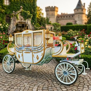 Nouvelle calèche royale de luxe pour l'extérieur, calèche électrique romantique de style Cendrillon, calèche royale électrique chinoise - Product Image 1