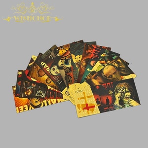 Set de Billetes de Oro de Películas de Terror de Halloween - Billetes Conmemorativos de Personajes Aterradoros Bañados en Oro de 24K para Decoración de Fiestas y Regalos - Product Image 5