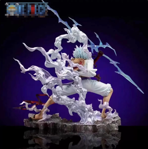 17,5 cm PVC Weißhaar-Actionfigur Sonne Gott Nika Gear 5 Monkey D. Luffy Hocke Haltung Erwachen <span class=keywords><strong>Anime</strong></span> Sammlerstück Spielzeug - Product Image 4