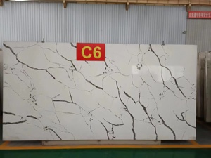 Cao Cấp Thiết Kế Hiện Đại Trắng Thạch Anh Đá Slab Cho Nhà Tường Bảng Điều Chỉnh Nhân Tạo Thạch Anh Thiêu Kết Đá Tấm - Product Image 6