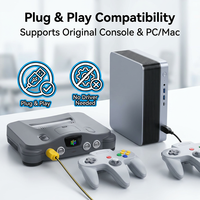 Nouvelle manette filaire USB pour console N64, contrôleur de jeu filaire pour N64, joystick pour N64