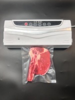 Vacumeerzakken voor voedsel, één zijde transparant, één zijde geëmbossed, plastic vacuümzakken voor diepvriesproducten, vlees, zeevruchten