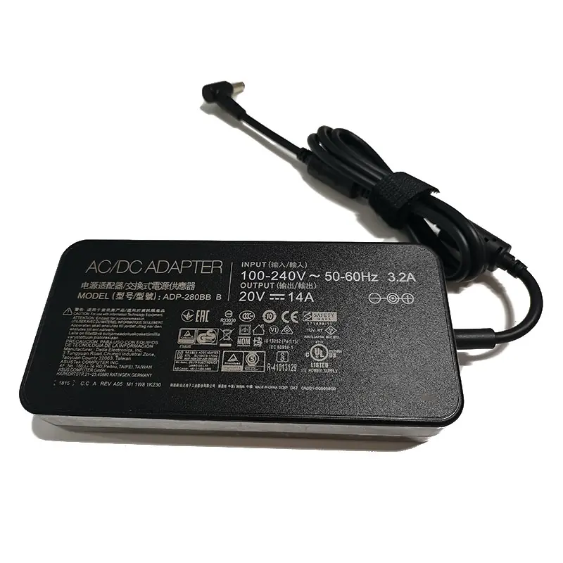 20V 14A 280W 6.0 * 3.7MM Pin ADP-280BB B AC Adapter Charger for ASUS ROG Strix Scar 17 G732 G732LWS-HG059T