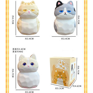 Винты для спальни ручной работы из смолы, статуя кота, резьба по дереву, миниатюрная милая фигурка котенка, настольные украшения для детей, подарок - Product Image 6