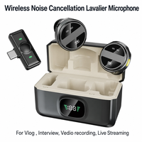 Micrófono Lavalier Inalámbrico para Teléfono Móvil y Grabación con Reducción Inteligente de Ruido para Cámara de Teléfono, Vlog, Video y Transmisión en Vivo