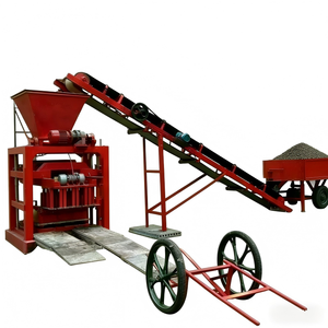 Machine à fabriquer des blocs de pavés vibrés interverrouillés QT4-35 de 4, 6 et 8 pouces, machine à fabriquer des blocs creux en ciment, certification CE - Product Image 1