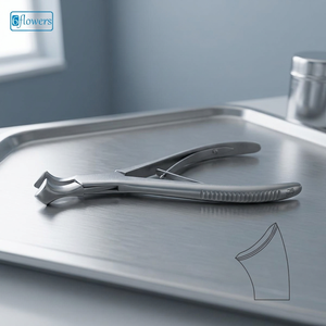 Rongeur manuel en acier inoxydable pour la coupe des os, certifié CE, instrument chirurgical de classe I pour la chirurgie générale - Product Image 3