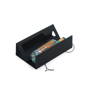 Embalaje <span class=keywords><strong>de</strong></span> papel <span class=keywords><strong>de</strong></span> lujo personalizado, caja <span class=keywords><strong>de</strong></span> cartón negra plegable, individual para botellas <span class=keywords><strong>de</strong></span> vino - Product Image 3