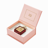 Boîte à parfum en carton rose de luxe personnalisée, emballage en papier, flacon vide 50 ml 100 ml, boîtes magnétiques pour flacon de parfum
