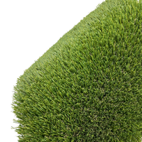 HANWEI Karpet Rumput Sintetis, Karpet Rumput 12X18 Kaki 10 Kaki Gulung 35 Kaki X 15 Kaki Hijau untuk Dekorasi