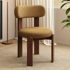 Chaises de salle à manger en bois massif de style nordique moderne et luxueux, 4, 6, 8, 10 places, pour hôtel, cuisine, café, table avec revêtement en cuir, design d'intérieur - Product Image 5