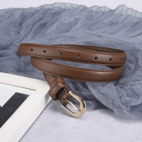 Production Personnalisée Nouvelle Collection – Ceinture en PU et Alliage Style Coréen pour Femme et Étudiant, Simple et Polyvalente, pour Jeans et Pantalons