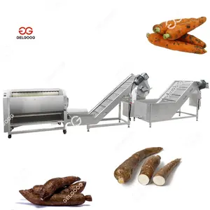 High Quality Gelgoog Automatic Ozone Washer Machine Cassava Brush Fruit Vegetable Washing Equipments