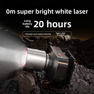 Lampe frontale LED à base G9, étanche, rechargeable, faisceau réglable, indice de protection IP65, portable, en alliage d'aluminium et plastique, pour le camping et la randonnée en extérieur - Product Image 2