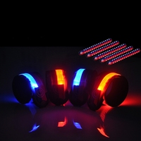 Brassards de sport LED rechargeables par USB Bracelets de sécurité réfléchissants LED pour l'exercice et le plaisir