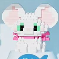 Mini jouet de construction en plastique écologique non toxique - Compatible avec les normes de sécurité pour les enfants de plus de 3 ans - Ensemble de blocs de construction pour assembler des petits animaux