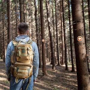 Indicatori Riflettenti in Alluminio con Chiodi, Frecce Arancioni Luminose per Sentieri, Marcatori per Alberi Facili da Installare per Navigazione Outdoor - Product Image 4