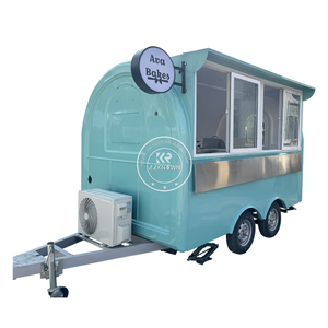 2025 Mobile Bar Foldable Mobile Bar Folding Food <b>Cart</b> Food Car Trailer Food <b>Cart</b> Hot Dog <b>Cart</b> - Product Image 2