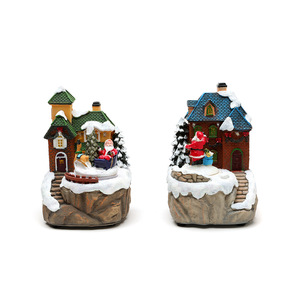 <strong>Christmas</strong> <strong>Village</strong> House Decorations with LED Lights Battery Operated Musical Collectible Buildings for Home Holiday Display - Product Image 5