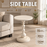 Table d'appoint en bois de style nordique moderne avec cadre en bois, petite table de café/thé pour salon, 35*52cm