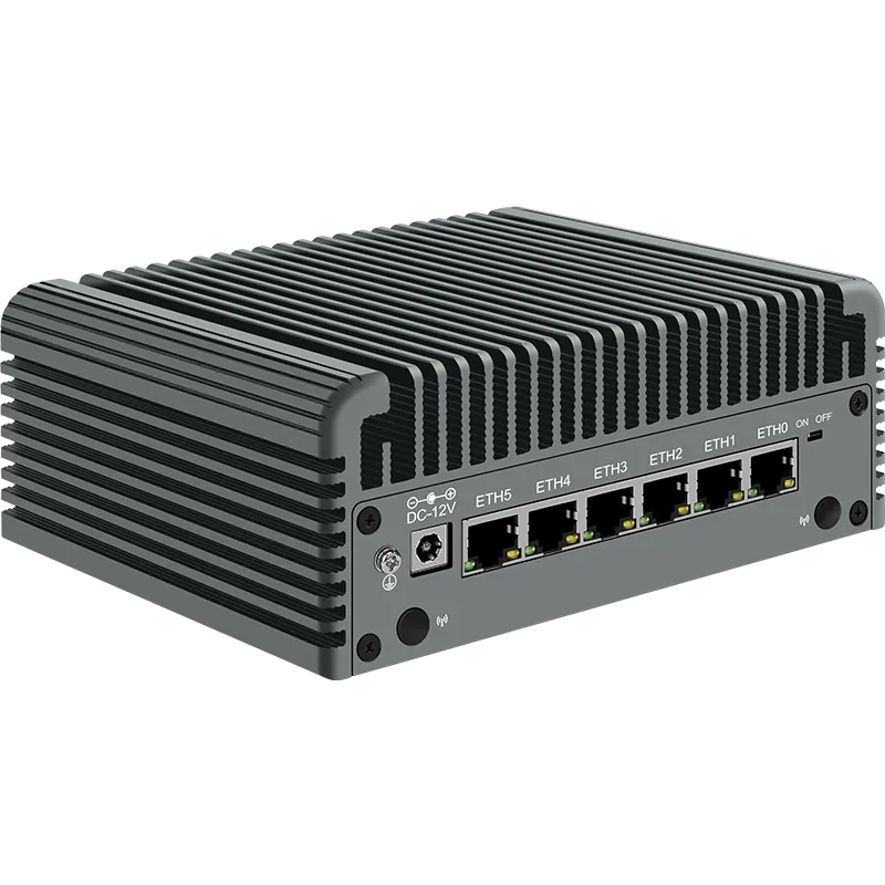 ファンレス　ミニPC　 I7-1165G7 ６LAN ファンレス ミニPC I7-1165G7 6LAN ファンレス産業用ミニPC,Intel