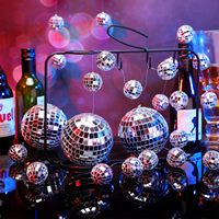 Hochwertige Extragroße Silberne 100 cm Glas-Discokugel Spiegelkugel für Outdoor-Weihnachtsfeiern Hochzeiten Neujahrsdekorationen
