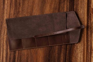 Pochette de montre en cuir véritable avec <span class=keywords><strong>4</strong></span> fentes Organisateur de voyage Sac de rangement pour bijoux