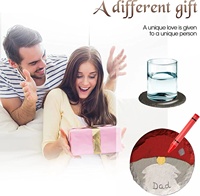 Sous-verres et sets de table ronds classiques en ardoise noire de 5 mm, écologiques, vente chaude en gros d'usine pour usage sur table