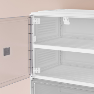 Gabinete de almacenamiento plegable de plástico multifuncional de 50cm de ancho para el hogar con ruedas en múltiples especificaciones - Product Image 3