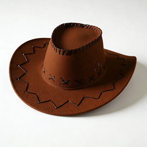 Sombrero Vaquero Americano Personalizado al por Mayor, con Ala Ancha, para Fiestas, Playa, Equitación, para Hombre y Mujer - Product Image 1
