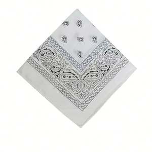 Multifunctional Custom Square <b>Bandana</b> 55x55cm Formal Four Seasons Silk Screen & Digital Printed Logo Design - Product Image 2