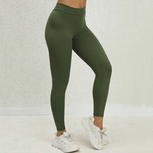 Leggings de sport pour femmes 2025, 12 couleurs, séchage rapide, longueur 9/10, compression, sans couture à l'avant, dos en V, effet push-up, leggings de sport - Product Image 4