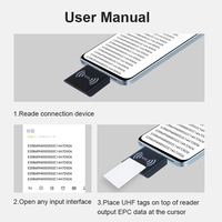 Lector RFID USB HID Compatible con Android y Windows, Portátil, Plug and Play, Lector OTG, Lector RFID UHF de 860-960Mhz