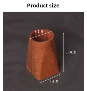 Estante de Almacenamiento para Sala de Estar, Herramientas de Limpieza de Madera de Nogal de Estilo Moderno, Sostenibles, No Plegables - Product Image 4