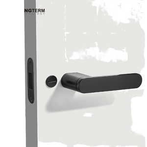 Italian Modern Minimalist Zinc Alloy Magnetic <b>Door</b> <b>Lock</b> Bedroom Handle for Villa <b>Bathroom</b> Easy Installation Chic Sleek Window - Product Image 1