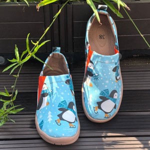 2025 xu hướng thời trang mới Giày vải cho phụ nữ nhà máy bán buôn giản dị thoải mái <span class=keywords><strong>calico</strong></span> Slip-On đóng cửa Trọng lượng nhẹ - Product Image 2