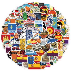 カスタムサッカー ナショナル グラフィティステッカー 防水 自己粘着 安全素材 クリエイティブ装飾ラベル 卸売 - Product Image 3