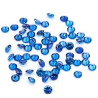 5A qualité saphir bleu zircon cubique pierres rondes coupe brillante 5m/6mm/7mm/8mm pierre CZ en vrac