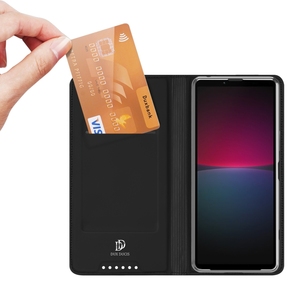 Vente en gros pour Sony Xperia 10 V <span class=keywords><strong>DUX</strong></span> <span class=keywords><strong>DUCIS</strong></span> <span class=keywords><strong>Skin</strong></span> <span class=keywords><strong>Pro</strong></span> Series Flip Leather Phone Case(Black) - Product Image 3