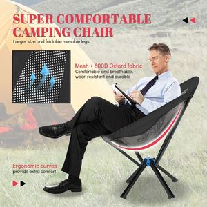 Chaise Lune Légère à Cadre en Aluminium pour Activités de Plein Air, Pliante et Portable pour la Pêche, la Plage, le Camping, l'École et l'Entrepôt - Product Image 6