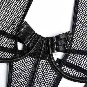 Baju Lingerie Wanita bordir erotis 3 Set, celana dalam renda transparan mewah, bodysuit wanita seksi, celana dalam bordir Erotis - Product Image 5