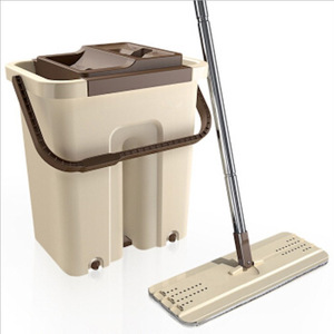 Ensemble de serpillière magique pour le nettoyage des sols, serpillière à essorage avec seau, pour un nettoyage optimal - Product Image 1