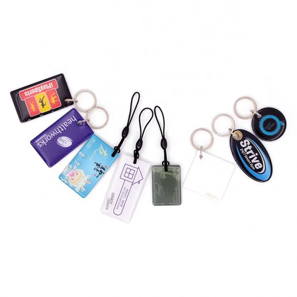 13.56Mhz आईसी कार्ड एनएफसी Epoxy टैग आरएफआईडी अभिगम नियंत्रण चाबी का गुच्छा 125Khz आरएफआईडी टैग आरएफआईडी स्मार्ट कार्ड