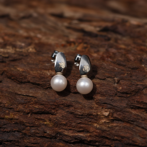Pendientes de Perlas de Acero Inoxidable 316L con Baño de Oro PVD, Resistentes y Sostenibles - Product Image 3