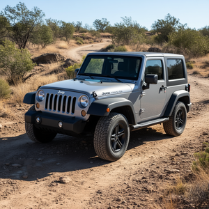Marchepieds latéraux noirs pour Jeep Wrangler JK 2 portes, installation sans perçage - Product Image 2